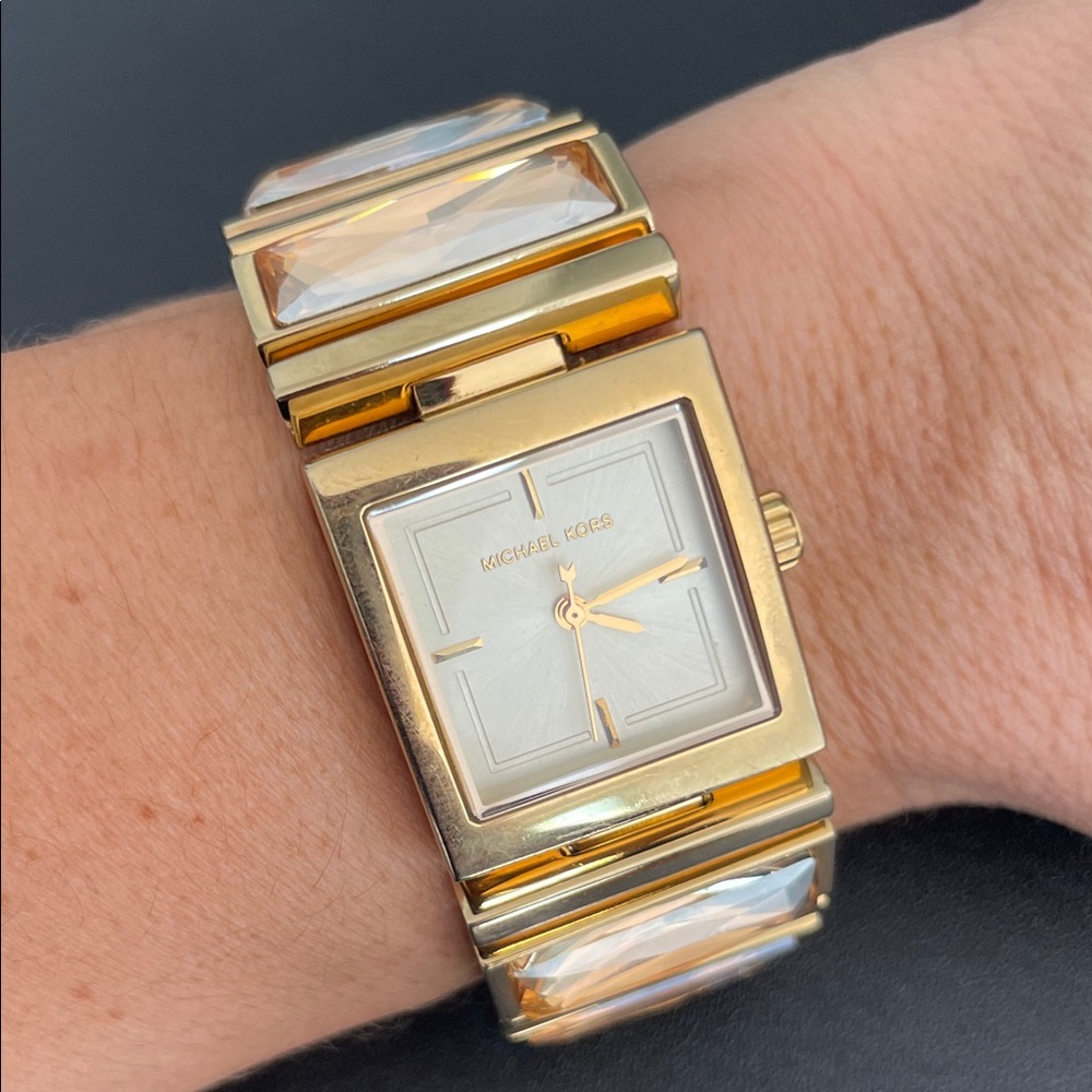 Michael Kors Erin Bezel-Set Cubic Zirconia Watch SMALL WRIST